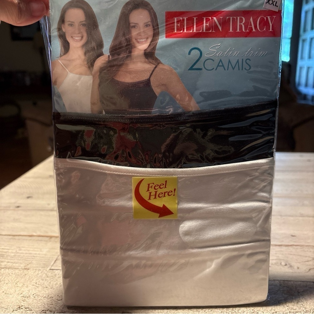 Ellen Tracey 2 Satin Trim Camis Women’s Sz XXL 20-22 Ultra Soft Natural Slimming - Picture 4 of 12